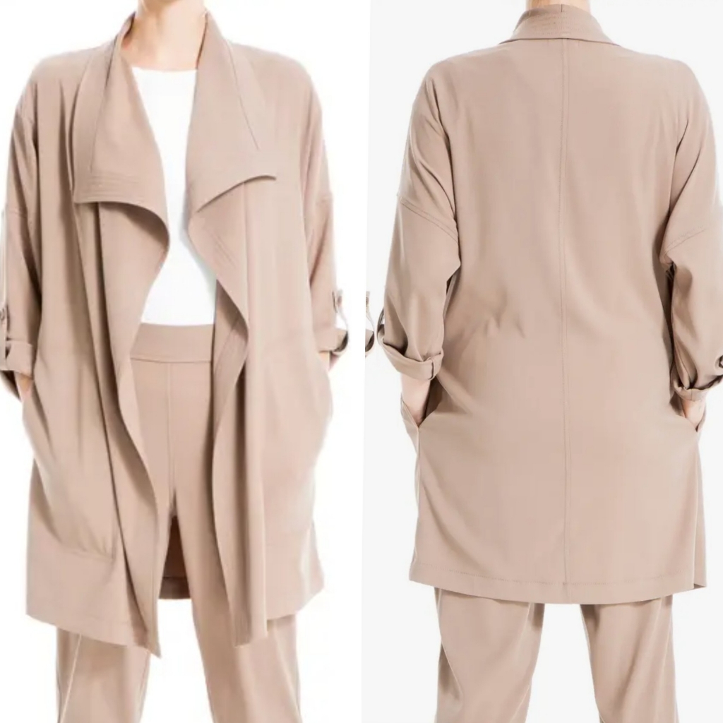 Maxstudio Drape Collar Jacket